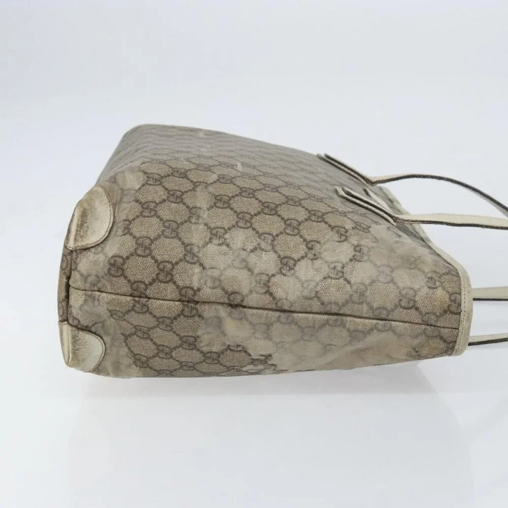 GUCCI GG Supreme Tote Bag PVC Beige 211137 Auth 156914 - Picture 5 of 16